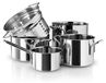 Ensemble de casseroles 5 pièces, acier inoxydable