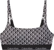 Calvin Klein Voorgevormde Crop Bikinitop Zwart/Wit M