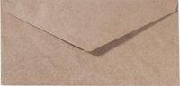 Vaessen Florence Enveloppen Kraft Bruin Groot Rechthoek 25 stuks 11.5 x 22.5 cm