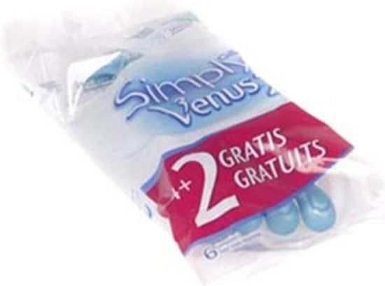 Gillette Simply Venus Scheermesjes - 2 stuks - 4 + 2 Value Pack