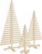 vidaXL Kerstboom 3 stuks massief grenenhout