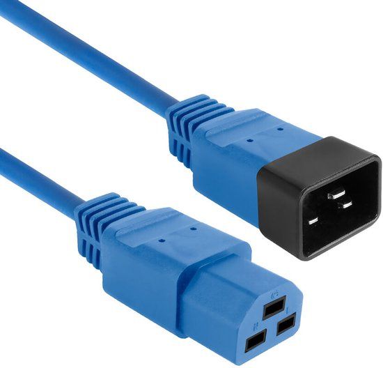 ACT Netsnoer C20 - C21 IEC60320 blauw 2,5 m AK5368