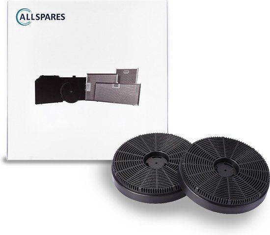 AllSpares Koolstoffilter (2 St.) voor Afzuigkap - Geschikt voor GoodHome 50 / CARBFILT50 (Ø150mm)