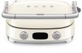 SMEG MGF01CREU Contactgrill - Multifunctionele Grill & Wafelijzer - 2000W - Verwisselbare Platen - PFAS-vrije Keramische Coating - Crème