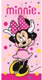 Minnie Mouse drap de plage Strik 70 x 140 cm Rose