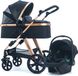 Shenzhen Haorui Industrial Technology Co., Ltd. Poussette 3 en 1 avec Siège Auto et Accessoires
