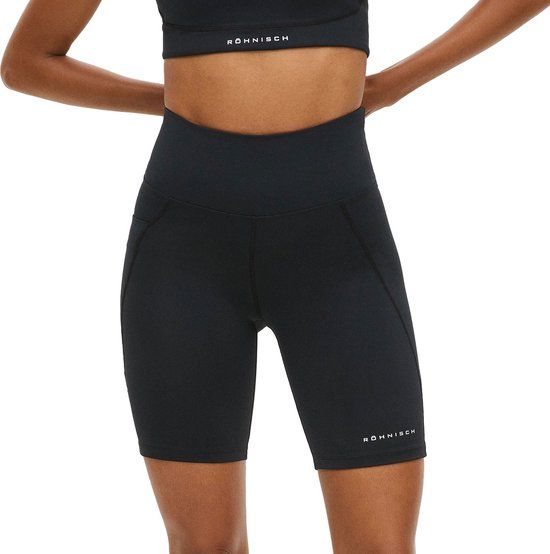 Röhnisch Flattering High Waist Bikeshort Dames - Zwart - Maat S