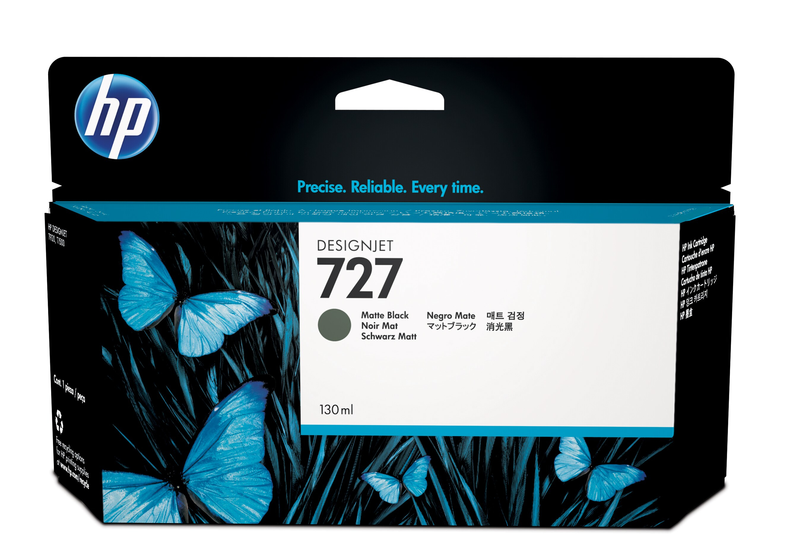 HP 727 matzwarte DesignJet inktcartridge, 130 ml