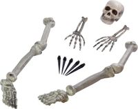 Bristol Novelty Ltd Horror thema kerkhof decoratie skelet/botten set - Halloween tuinversiering