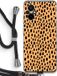 Case Company® - Xiaomi Poco M5 Case with Cord - Panther - Black Cord - Back Cover