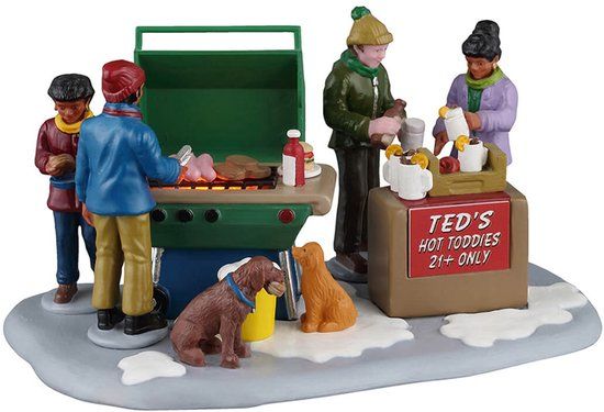 Lemax Winter Block Party - Kunststof - 10 cm - 19.90 cm - Met Licht