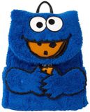 Sesame Street Loungefly - Cookie Monster Plush Dames Mini rugzak - meerkleurig