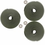 HIMRY® KXD7000 Randbescherming, L-vormig schuimkussen, extra verdikt, spons-tafelrandkussen, hoekkussen, randbescherming, anti-botsing, baby- en kinderen, zwart, 15 meter (3 x 5 m)