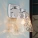 KICHLER Marant Applique murale, chrome/clair, hauteur 24 cm, IP44