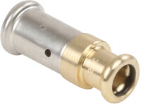 Henco pers overgangsstuk messing 12x16mm