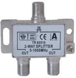 S-Impuls F splitter met 2 uitgangen / 5-1000 MHz