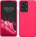 kwmobile telefoonhoesje geschikt voor OnePlus Nord 2T 5G - Hoesje met siliconen coating - Smartphone case in neon roze