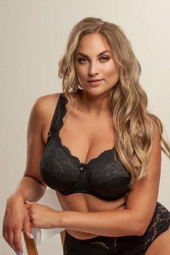 Plaisir +size Beate Beugel BH 90G Zwart