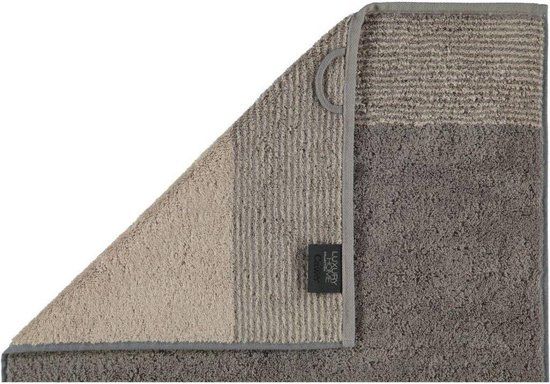 Cawö Two-Tone Guest Towel - Graphite - 30x50 cm