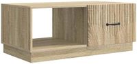 vidaXL Salontafel Sonoma Eiken 90 x 50 x 37 cm Bewerkt hout
