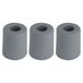 Deltafix Tampon de porte - 3x - butée de porte - gris - caoutchouc - 35 x 30 mm - fixation à vis