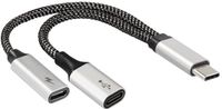 Maxtrack USB-C Adapter Zwart, Zilver (mat)