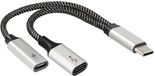 Maxtrack USB-C Adapter Zwart, Zilver (mat)