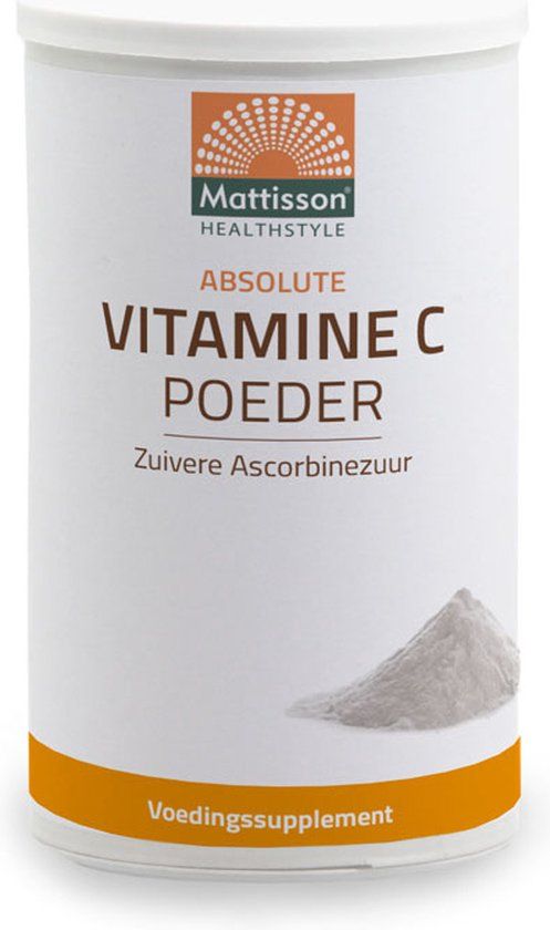 Mattisson Vitamine C Poeder - 350g - 100% Ascorbinezuur - Voedingssupplement