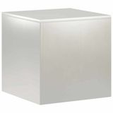 vidaXL Plantenstandaard argent 40 x 40 x 40 cm Acier