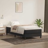 vidaXL Boxspring zonder matras fluweel zwart 100x220 cm