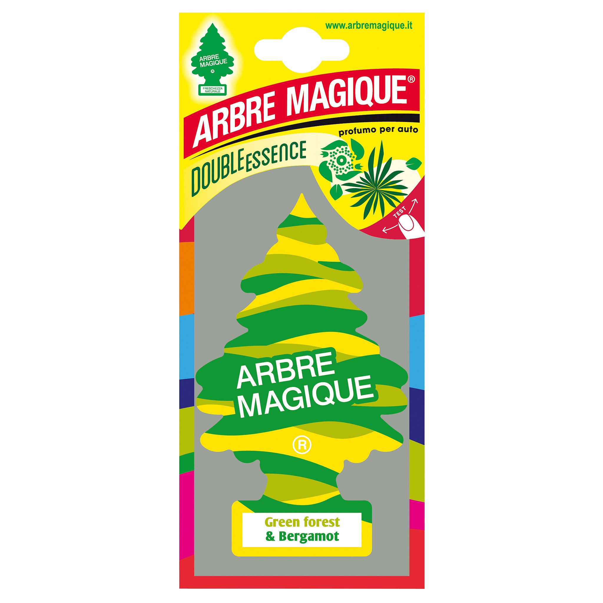 Arbre Magique Luchtverfrisser Forest Bergamot Groen - 12 x 7 cm