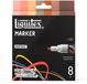 Liquitex 3699486 Acrylmarkers Portretset – 8 stuks – 2mm, Huidtinten, Multi-Surface Markers voor Kunstenaars, Tekenen, Mengkleuren & Mixed Media