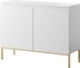 Selsey Bemmi - Dressoir - 100 cm - Wit met gouden poten
