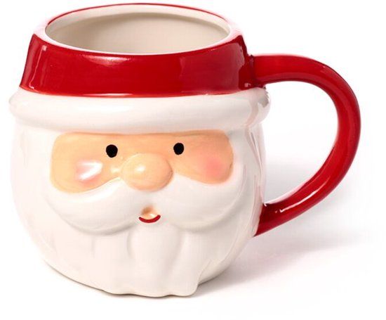 Puckator Kerstman hoofd keramische mok