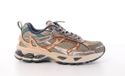 MRP dames sneaker Melrose suède leder en mesh bruin kaki
