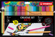 STABILO ARTY Creative Set Pen 68 & point 88 combi etui - 36 stuks - Assorted colours
