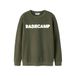 NAME IT KIDS sweater met tekstprint - olijfgroen