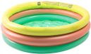 Eurekakids Piscine gonflable pour enfants avec 3 anneaux-bonjour été jaune