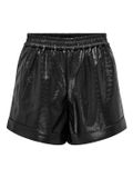 Croco ONLY - ONLDITTE CROCO FAUX LEATHE SHORTS CC OTW - Dames - Bermuda shorts - Zwart - S