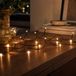 hellum Lichtketting 50 leds, 7,35 m lengte, lichtketting binnen, klassiek warm wit, <59lm, groen met stekker, kerstboomlichtketting 579130