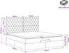 vidaXL Ottoman bed met matras Donkergrijs 180 x 200 cm Fluweel