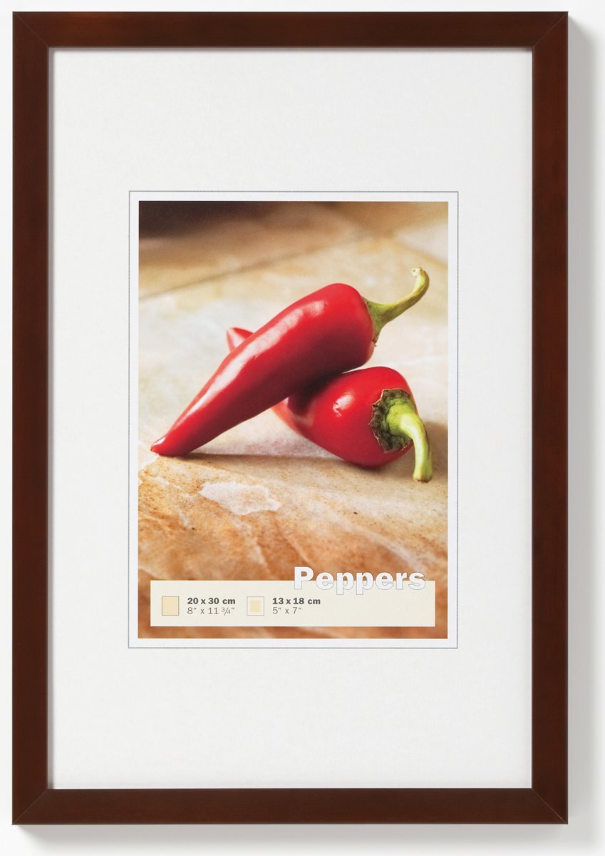 Walther Peppers - Fotolijst - Fotomaat 30x40 cm -Walnoot