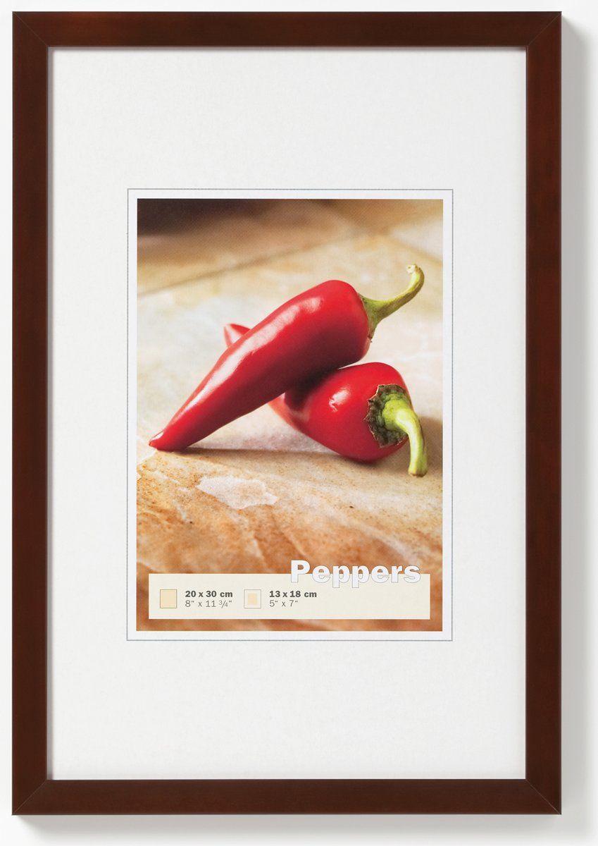 Walther Peppers Fotolijst - Fotomaat 30x40 cm - Walnoot