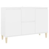 vidaXL Dressoir 101x35x70 cm Bewerkt Hout Wit
