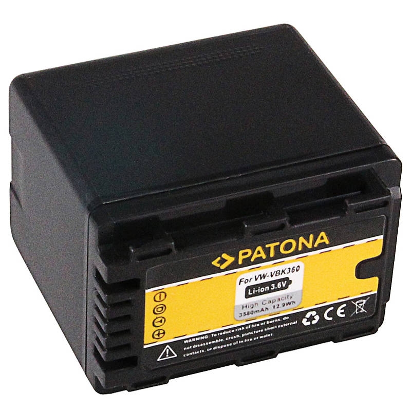 Patona Panasonic VW-VBK360(K) accu