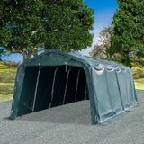 vidaXL Veetent PVC Donkergroen 3,3x8 m