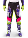 Alpinestars Pantalon Supertech Dirt Studios® Édition Limitée Blanc Violet Jaune Fluo, Taille : 36