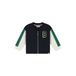 Babyface sweatvest - donkerblauw/wit/groen