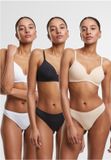 Urban Classics Bonded Tanga 3-Pack String Dames XS Multicolours