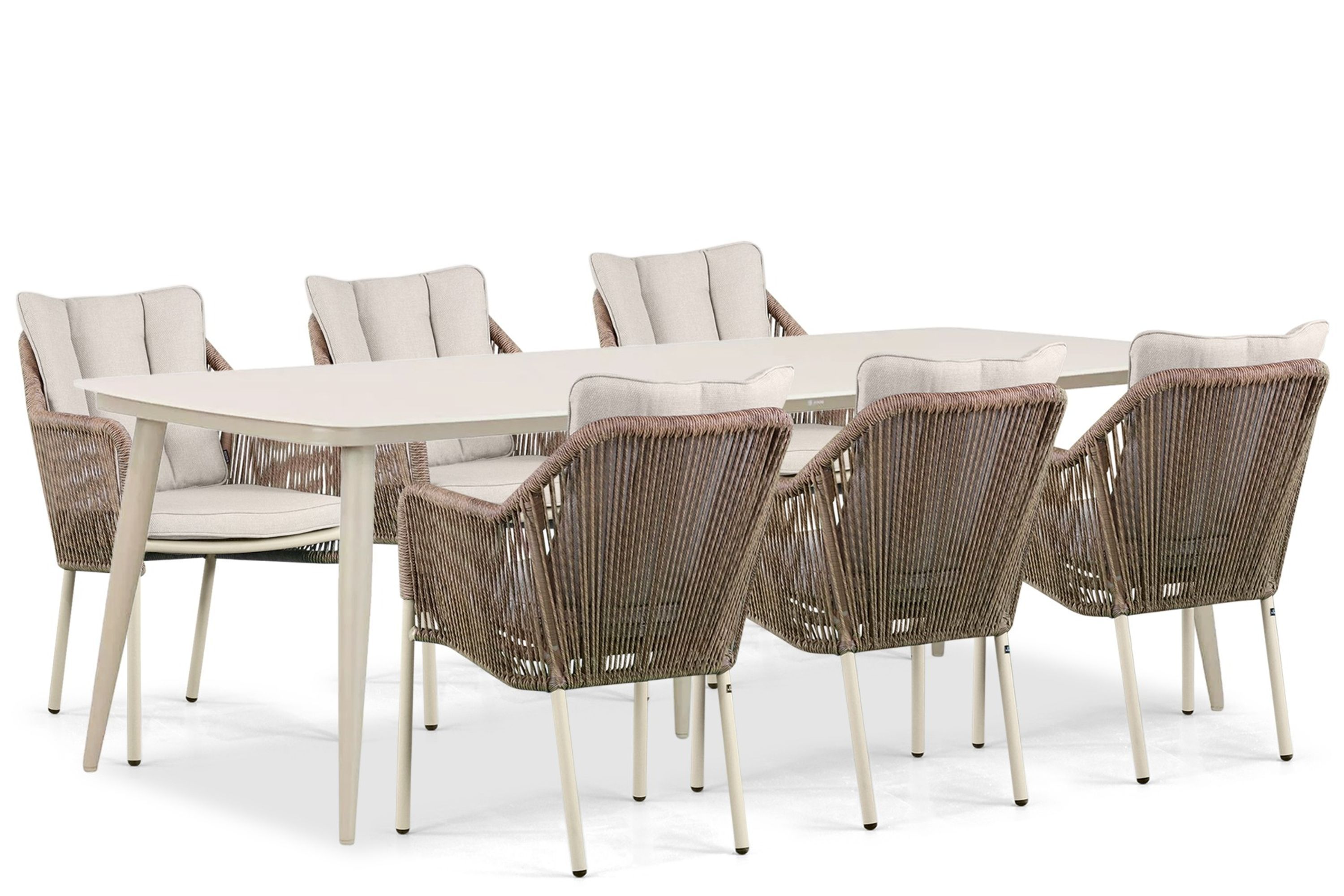De Laan Projects Lifestyle Lifestyle Marbella/Vienna 240 cm dining tuinset 7-delig